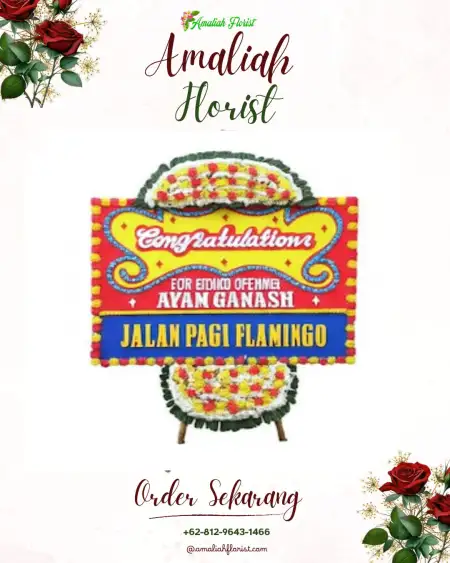 Sewa Papan Bunga Medan Polonia